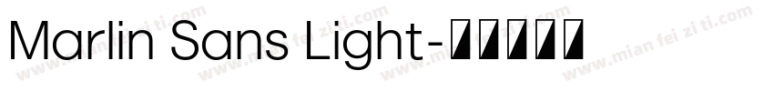 Marlin Sans Light字体转换